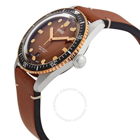 Oris Divers Automatic Brown Dial Watch 01 733 7707 4356 07 5 20 45