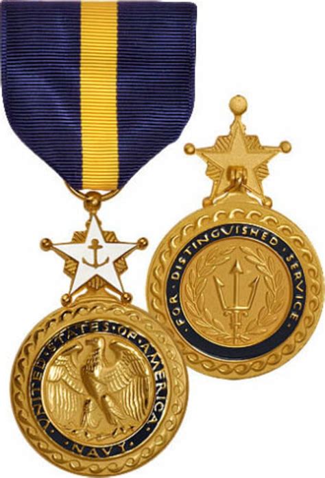 Us Navy Distinguished Service Medal Full Size Official Issue Pinback