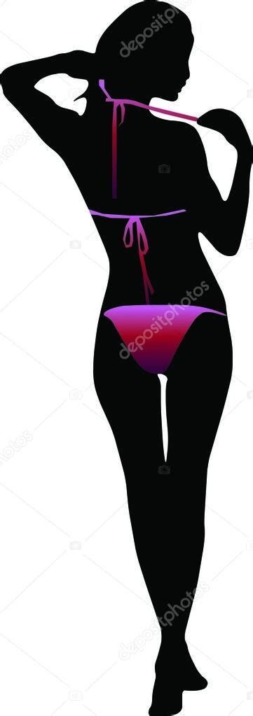 Bikini Woman Silhouette Stock Vector Smotrivnebo 23568519