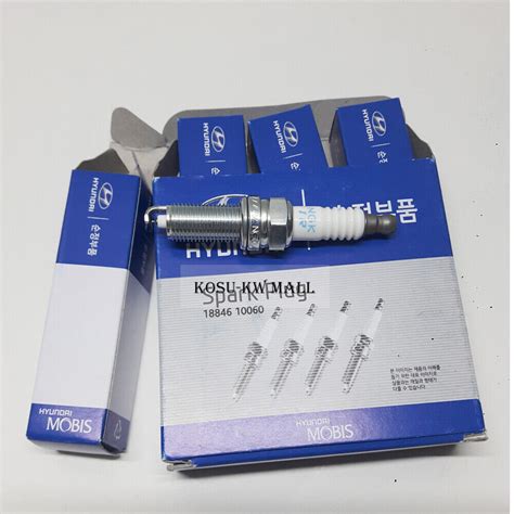Oem Genuine 4 Iridium Spark Plug 1884610060 For Hyundai Veloster