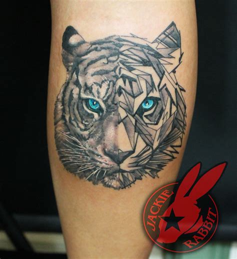 White Tiger Eyes Tattoo