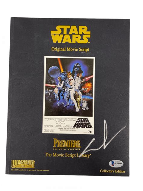 George Lucas Signed Signed Star Wars Script Authentic Autograph Beckett