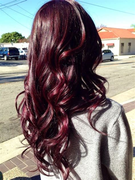 Red Wine Plum Hair Hair Color Cool Hair Color