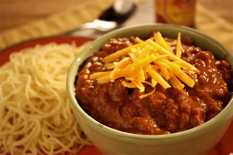She packs it with tons of goodies, including two types of beans and a tablespoon of unsweetened cocoa powder for complexity and depth. Cincinnati Chili | MrFood.com