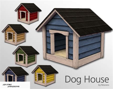Cc For Sims 4 Dog House Deco Sims 4 Pets Sims Sims 4