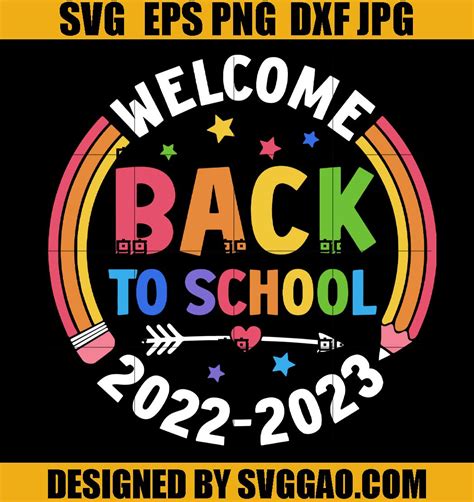 Welcome Back To School Svg First Day Of School Svg 1st Day