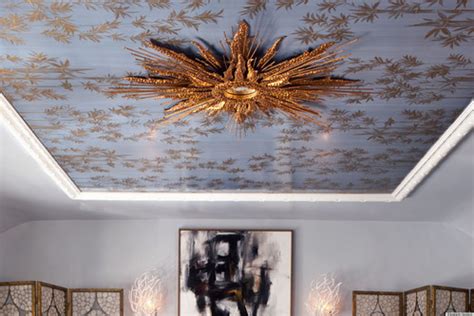 Silver Leaf Ceilings That Inspire Decadence Photos Huffpost