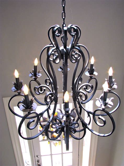 Wrought Iron Foyer Chandelier Wrought Iron Chandeliers Iron