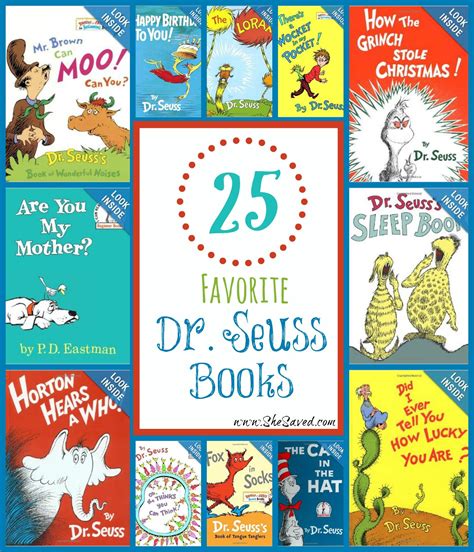 25 Favorite Dr Seuss Books Shesaved