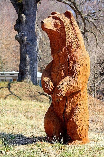 Chainsaw Beaver Carvings For Sale Bear Chainsaw Carving 2 By