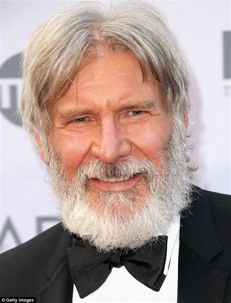 Harrison Ford Shows Off Scruffily Overgrown Beard At Afi Gala Grey