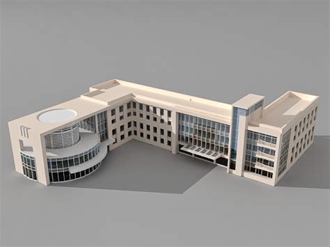 University College Education Building 3d Model 3ds Max Files Free