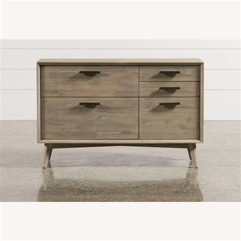 Living Spaces Allen Cabinet With 5 Drawers - AptDeco