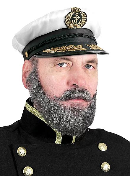 Hats Captains Hat Sailors Cap Beard And Pipe Fancy Dress Kit