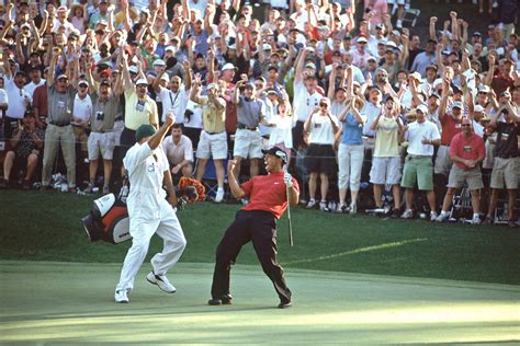 Tiger Woods Celebrating At The 2005 Masters Neil Leifer Photography