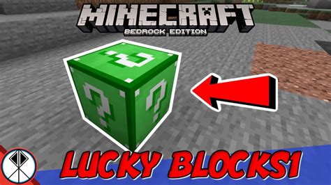 Minecraft Custom Lucky Blocks Addon Bedrockmcpexbox Youtube