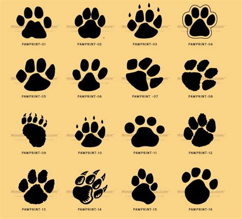 Pet dog wall art digital download to print on poster or canvas for gift. Image detail for -kids, and everybody. Paw print clip art ...
