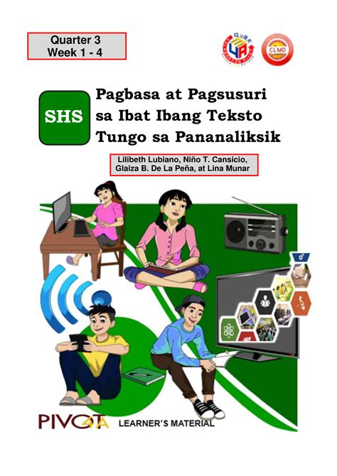 Pagbasa At Pagsusuri Sa Ibat Ibang Teksto Tungo Sa Pananaliksik Pivot V Pagbasa At Pagsusuri