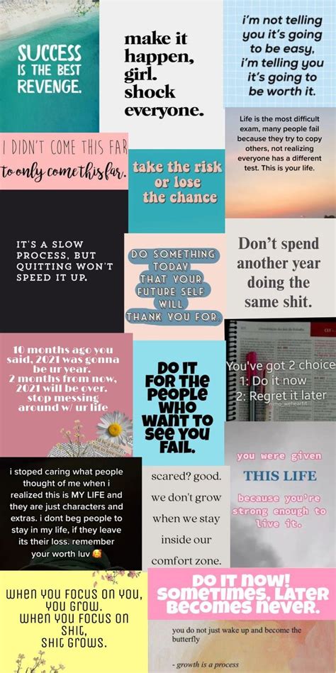 Collage Wallpaper Quote Collage Cute Motivational Quotes