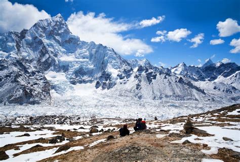 Parque Nacional De Sagarmatha Nepal Himalaya Foto De Archivo Editorial