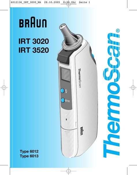 Braun 6012 Users Manual 6012136_IRT_3000_NA