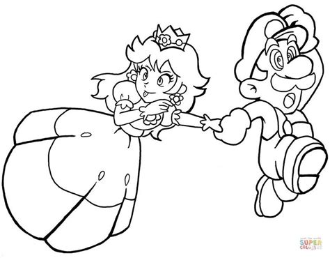 Kleurplaat Mario Daisy Kleurplaat