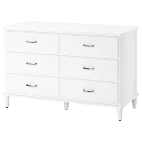 Tyssedal 6 Drawer Dresser White 50x31 78 Ikea
