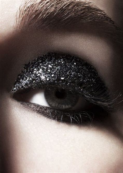 Black Glitter Eye Makeup Pictures Photos And Images For