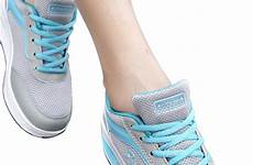 sneakers women walmart mesh breathable gym platform lace fitness running shoes sport