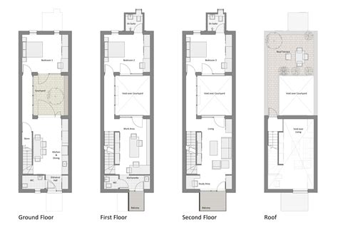 See more ideas about home, row house, house design. Courtyard/Row House | Marc Medland | Architect | Narrow ...