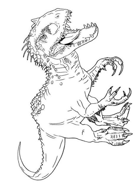 Jurassic World Coloring Page Free Printable Coloring