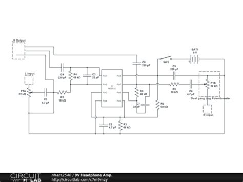 Headphone Amp Schematic Diagram Circuit Diagram