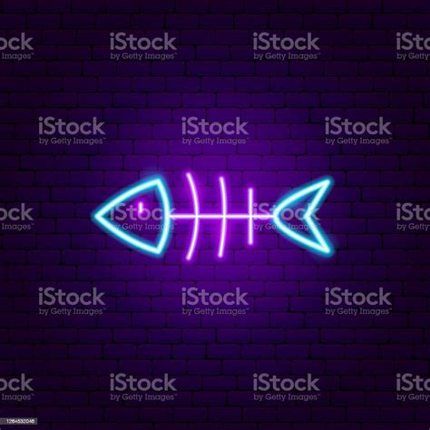 Dead Fish Neon Sign Stock Illustration Download Image Now Animal