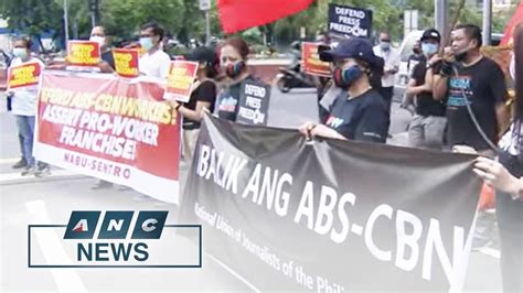 Media Groups Call For Press Freedom Abs Cbn Franchise Approval Anc Youtube