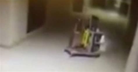 terror as ghost caretaker caught on cctv cleaning school bathroom irish mirror online