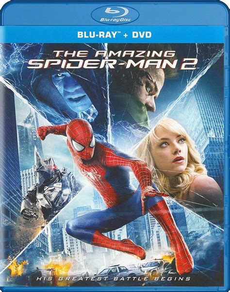 The Amazing Spider Man 2 Blu Ray DVD New Andrew Garfield Emma Stone