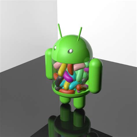 Android Jellybean Mascot 2 3d Model Cgtrader