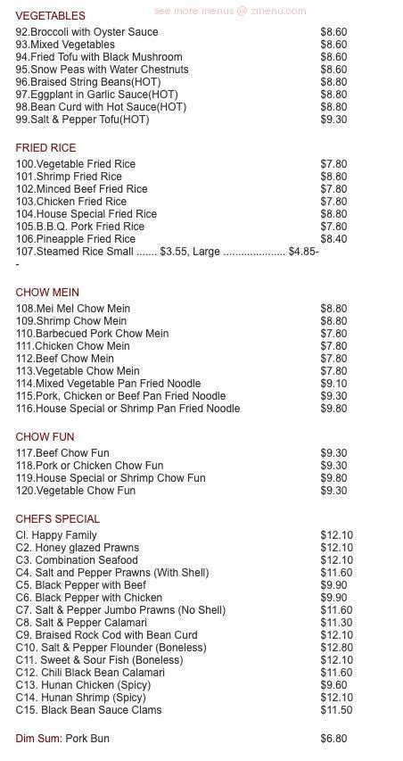 Chinese restaurants seafood restaurants take out restaurants. Online Menu of Mei Mei Chinese Food Restaurant, Tracy ...