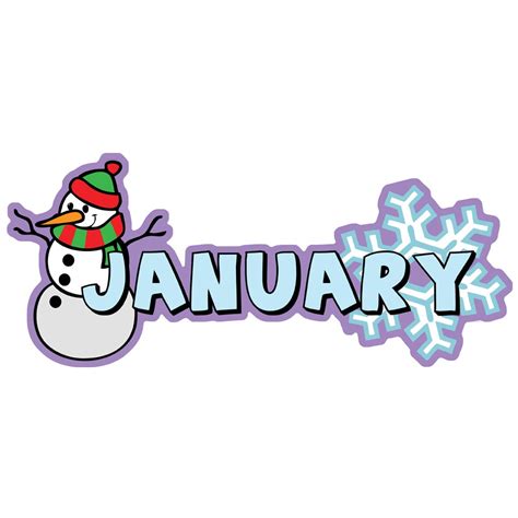 Months Of The Year January Signs