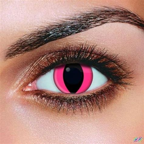 Pink Cat Eyes Contact Lenses Pink Cat Eye Contacts