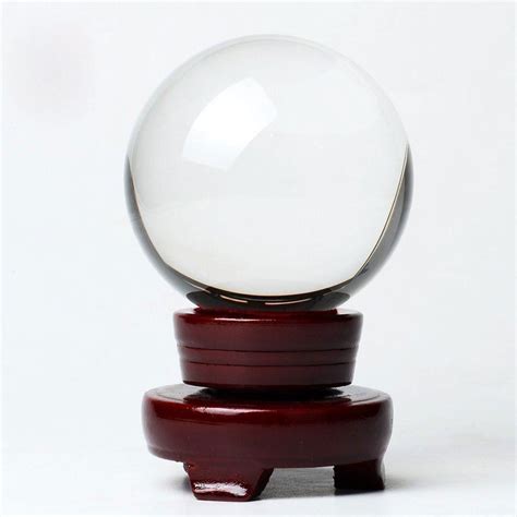 Clear Glass Crystal Ball Magic Healing Photography Colourful Sphere Ball 100mm Ebay