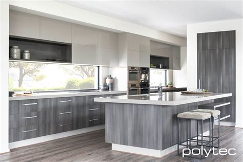 An Amazing Kitchen Display Of Polytec Doors And Panels From