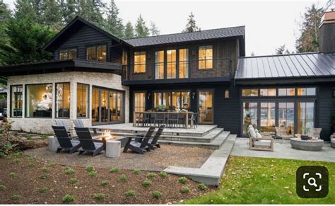 Bainbridge Island Seattle Black Exterior House In 2020 Farmhouse