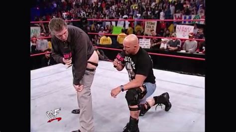 The Second Man Who Joins The Vince Mcmahon Kiss My Ass Club Stone Cold Steve Austin Wwe Raw 2 2