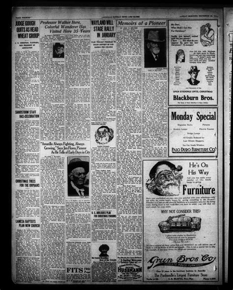 Amarillo Sunday News Globe Amarillo Tex Vol 20 No 37 Ed 1 Sunday December 23 1928