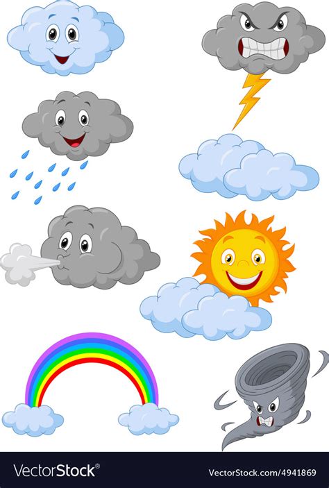 Cartoon Weather Symbols