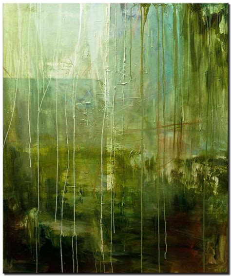 Painting For Sale Green Abstract Painting 8431