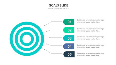 Goal Slide Templates Biz Infograph