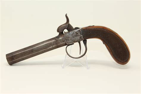 Engraved Breech Loading Pistol Candr Antique001 Ancestry Guns