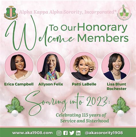 Alpha Kappa Alpha Sorority Incorporated® Inducts Four Honorary Members